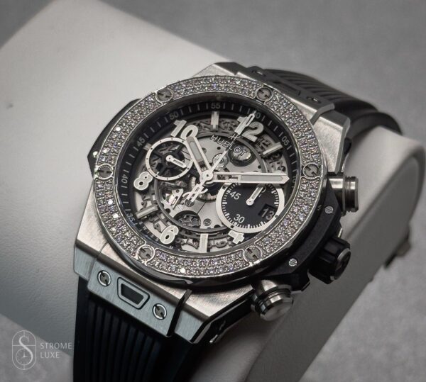 Hublot Big Bang Unico 42 Titanium Factory Diamonds 441.NX.1171.RX.1104 $26k MSRP - Image 2