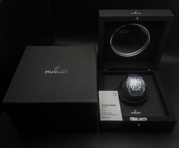 Hublot Spirit of Big Bang Titanium Blue Ceramic 42 Skeleton 642.NL.7170.RX Watch - Image 2