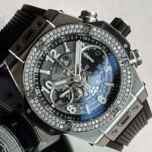 Hublot Big Bang Unico 42 Titanium Factory Diamonds 441.NX.1171.RX.1104 $26k MSRP