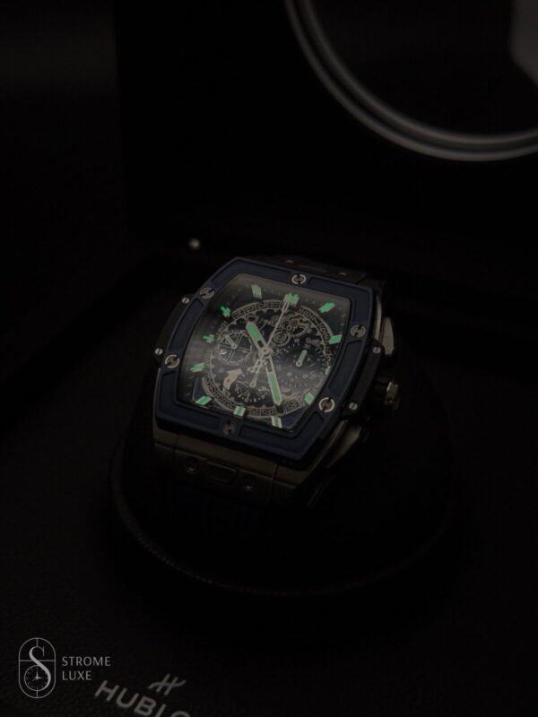 Hublot Spirit of Big Bang Titanium Blue Ceramic 42 Skeleton 642.NL.7170.RX Watch - Image 16