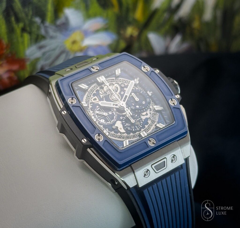 Hublot Spirit of Big Bang 42 Titanium Blue Ceramic 642.NL.7170.RX Complete
