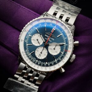 Unworn Breitling Navitimer b01 chronograph 46 Blue Dial Complete AB0137211C1A1