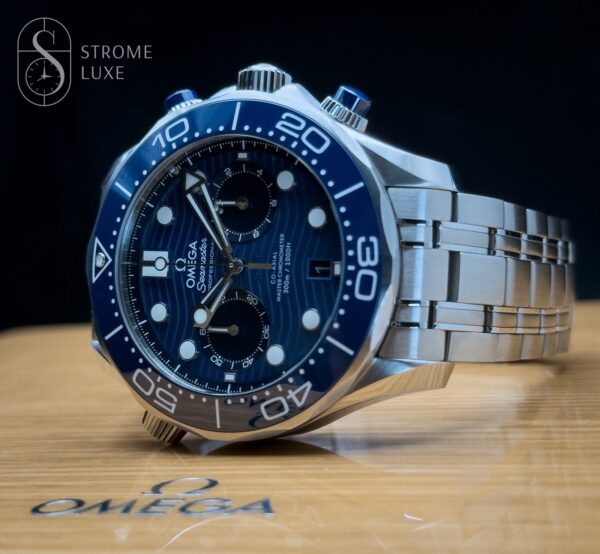 Omega Seamaster Diver 300m Chronograph 44 Complete Set 210.30.44.51.03.001 Blue - Image 2