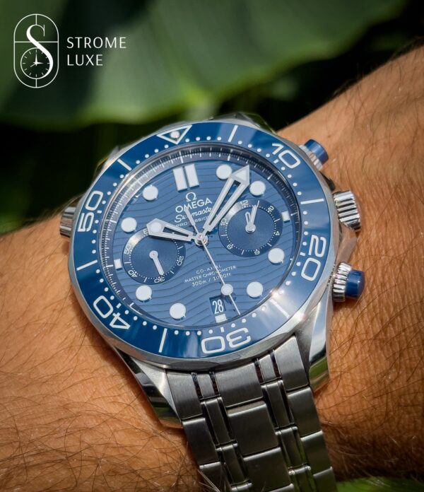Omega Seamaster Diver 300m Chronograph 44 Complete Set 210.30.44.51.03.001 Blue - Image 4