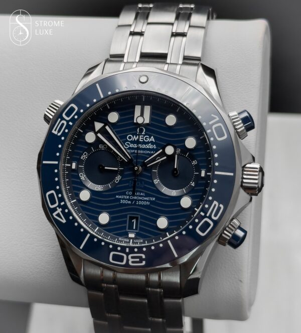 Omega Seamaster Diver 300m Chronograph 44 Complete Set 210.30.44.51.03.001 Blue - Image 6
