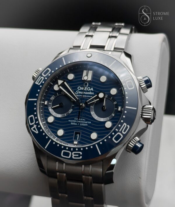 Omega Seamaster Diver 300m Chronograph 44 Complete Set 210.30.44.51.03.001 Blue - Image 7