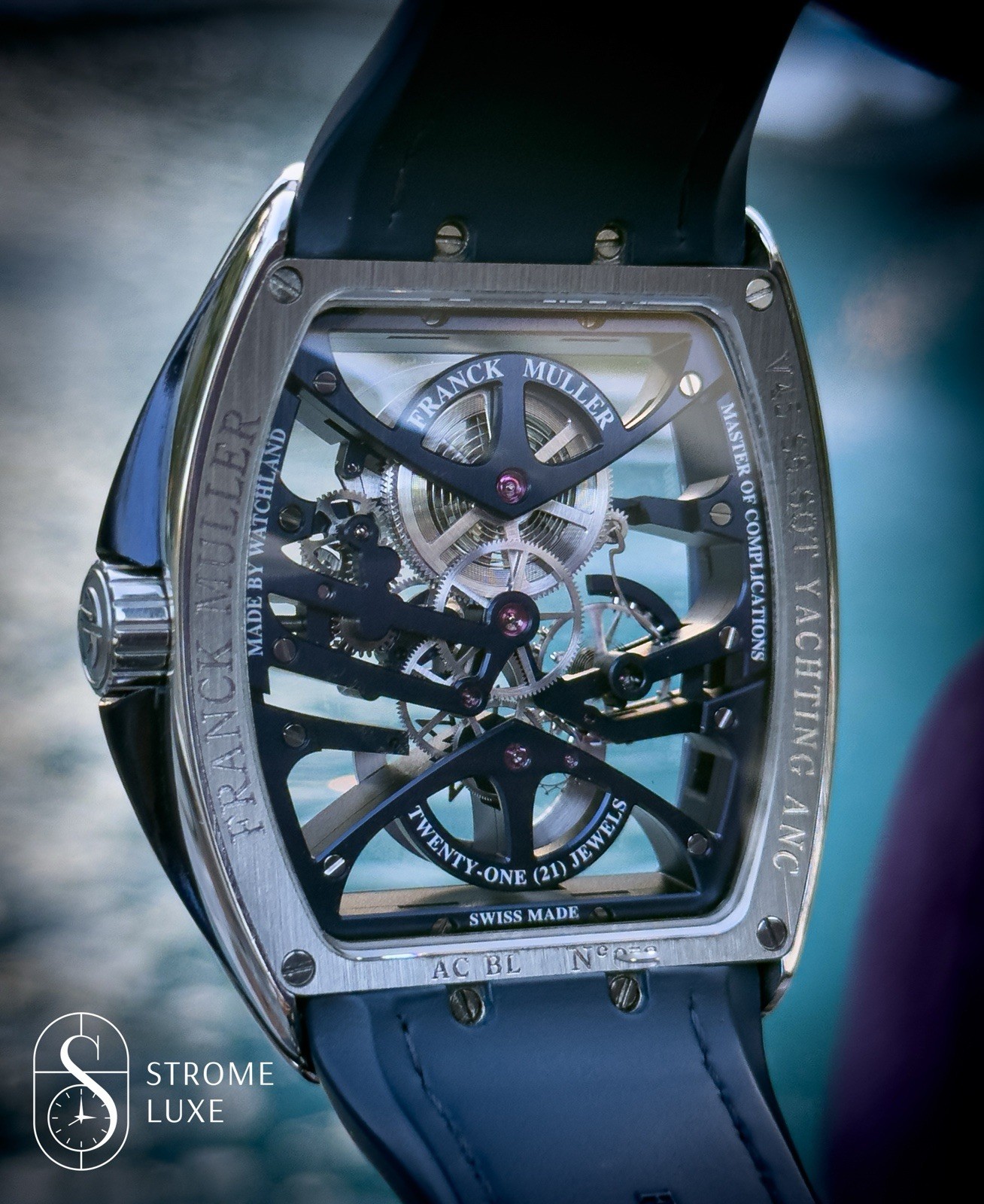 Franck Muller Vangaurd Yachting Anchor Skeleton V45 S6 SQT YACHT ANC ACBL B&P - Image 5