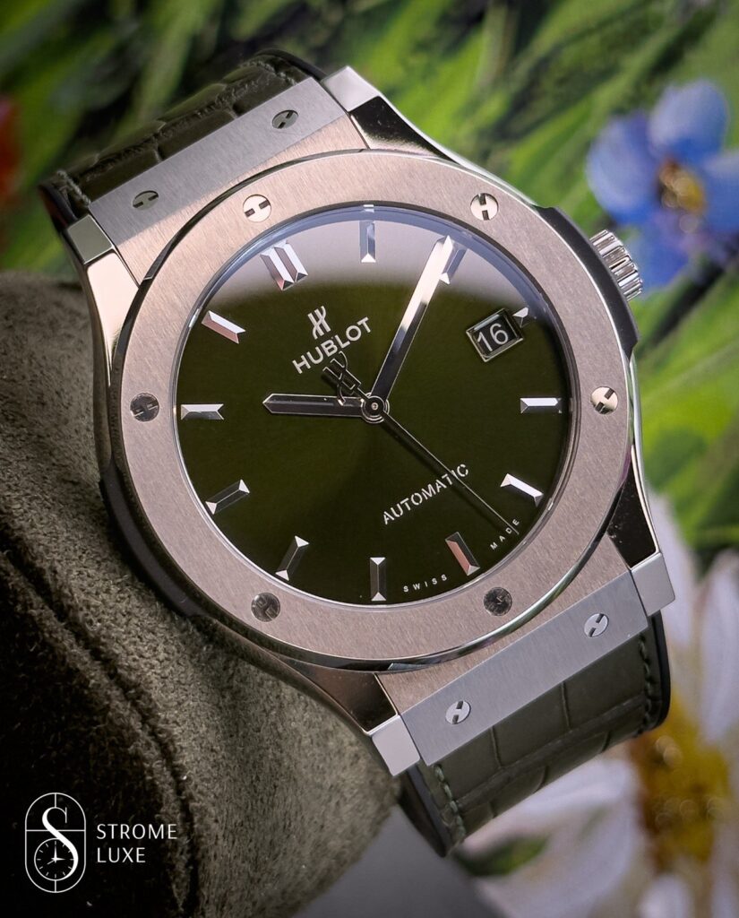 Hublot Classic Fusion 45mm Green Titanium Ceramic FULL SET 511.NX.8970.LR