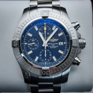 Breitling Avenger 45mm Chronograph Blue Dial Stainless A13317101C1A1 Full Set