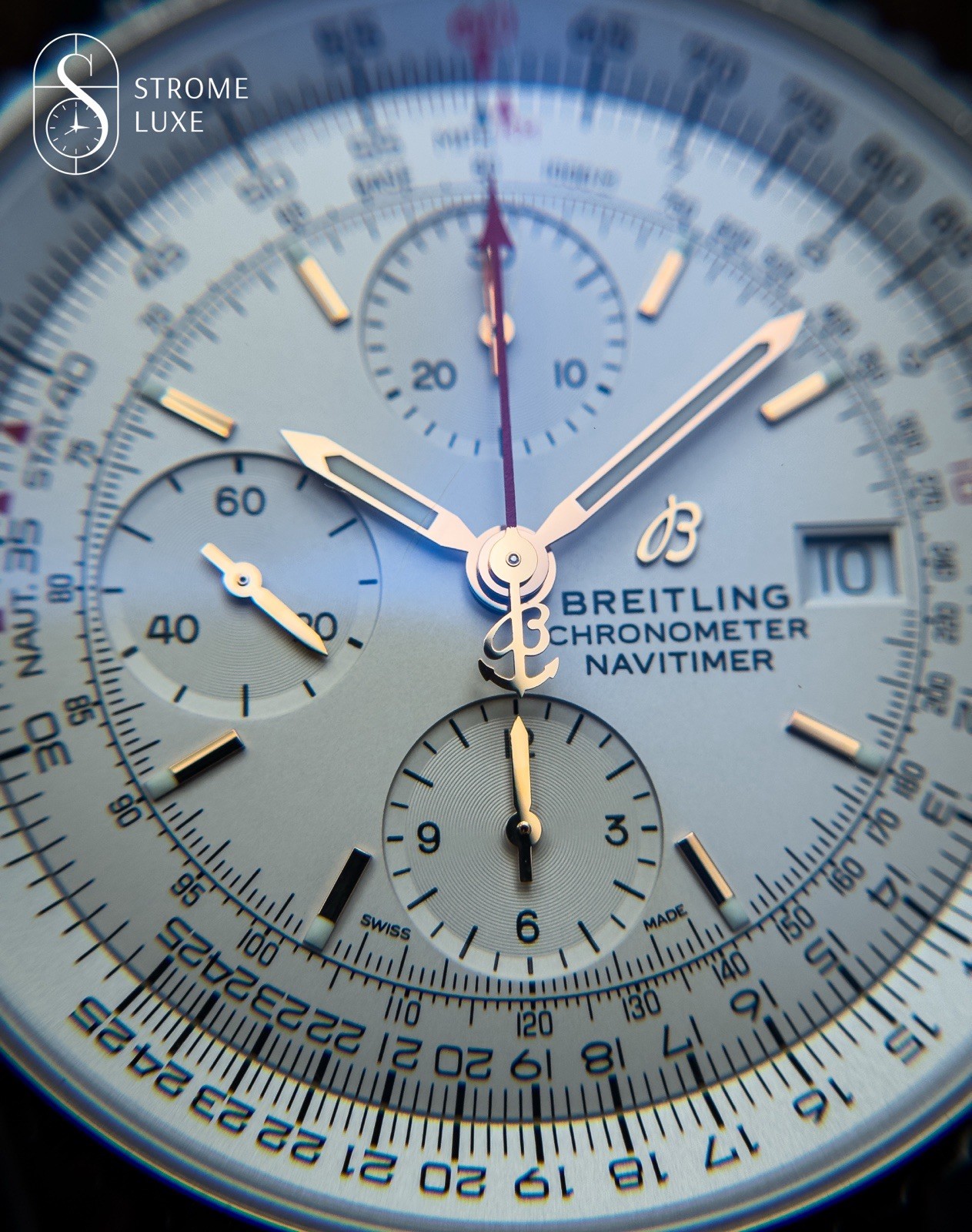 Breitling Navitimer 41 Chronograph White Dial Complete A13324/A13324121G1X1 - Image 6