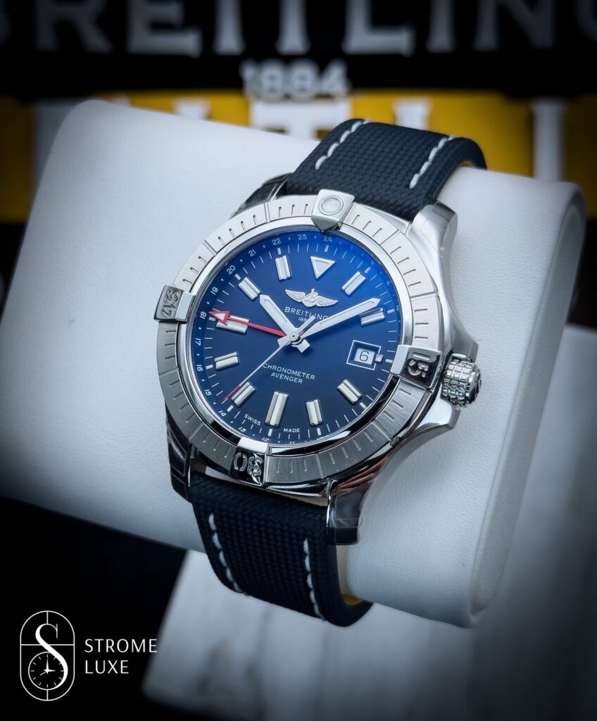 Breitling Avenger 45 GMT Blue Dial Box & Papers Warranty A32395/A32395101C1X2