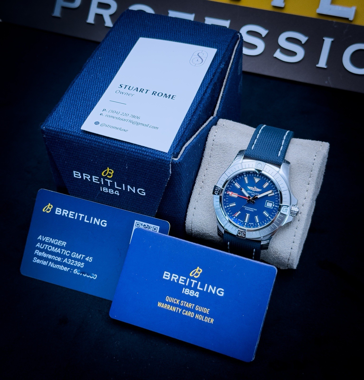 Breitling Avenger 45 GMT Blue Dial Box & Papers Warranty A32395/A32395101C1X2 - Image 4